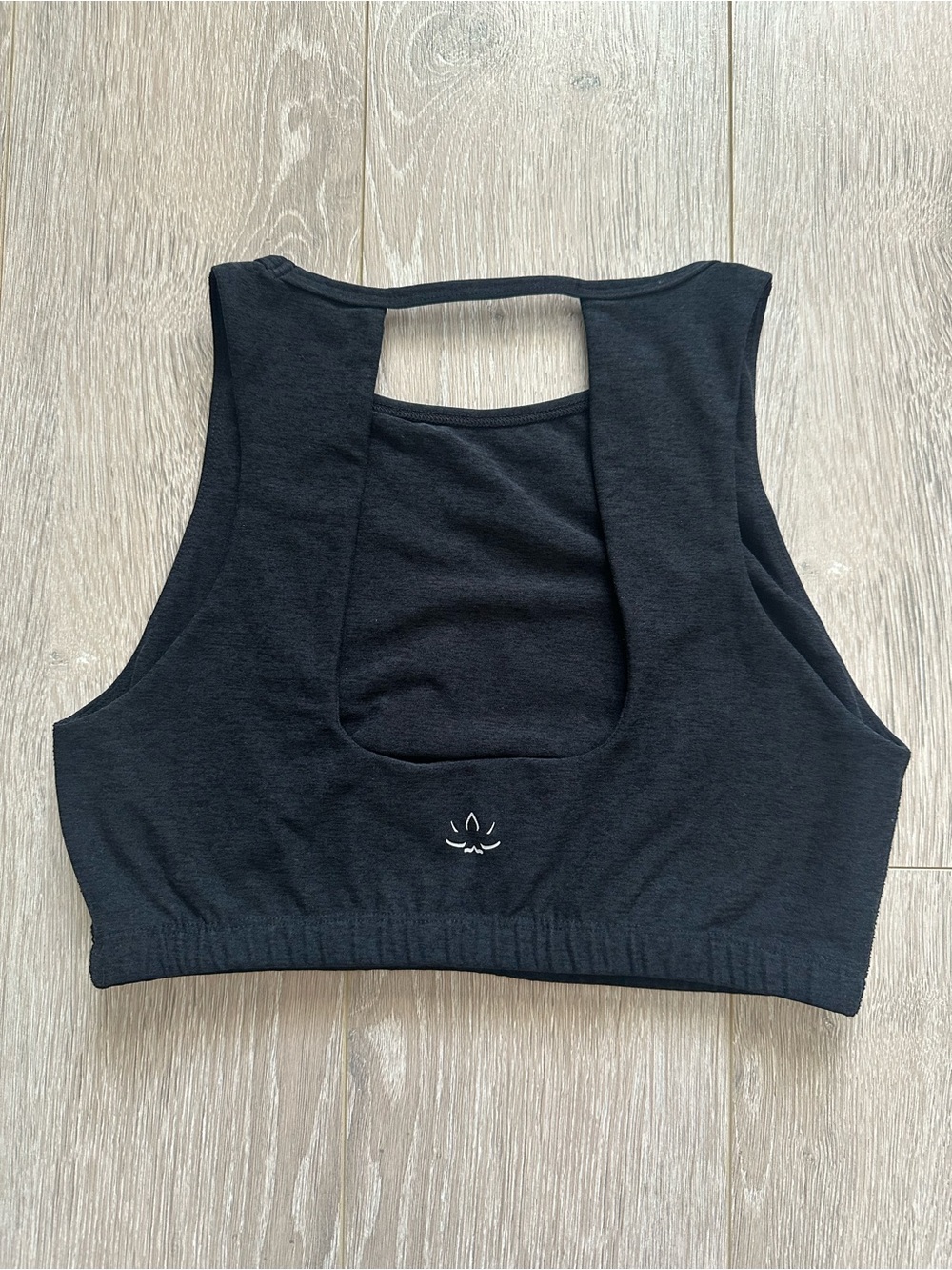 Beyond Yoga Top Spacedye Open Back Yoga Sports Bra Athleisure Black Sz M - Picture 4 of 11